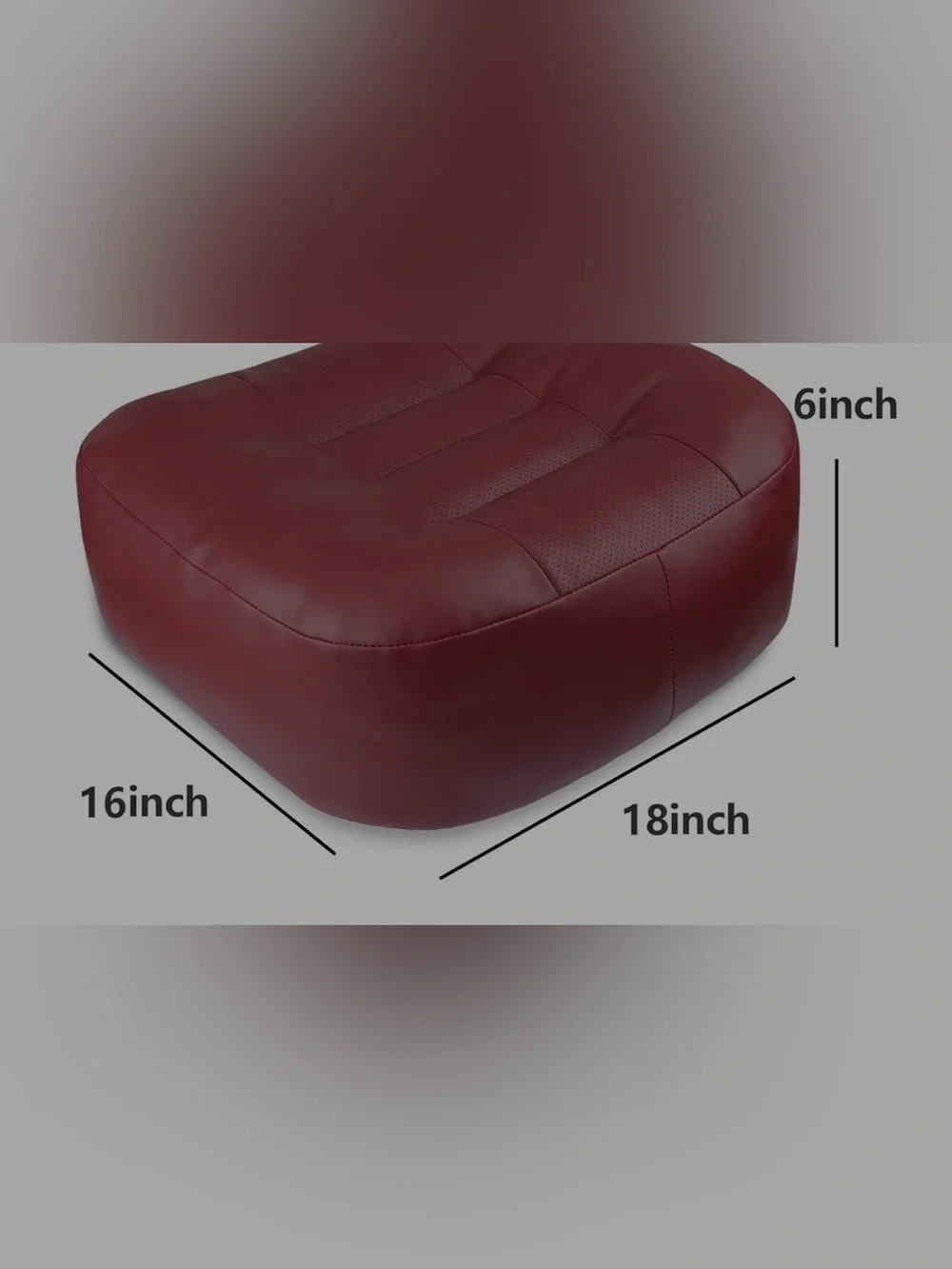 Premium Brown Leather Seat Cushion - Home/Car/Office adult or child